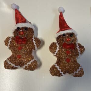 8 Inch Gingerbread Light Up LED color Changing Christmas Decor Decoration